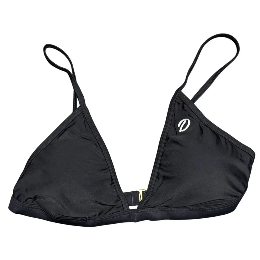 Dixxon Black Tanning Swimsuit Womens Medium Brazilian‎ String Bikini 2 Piece Set